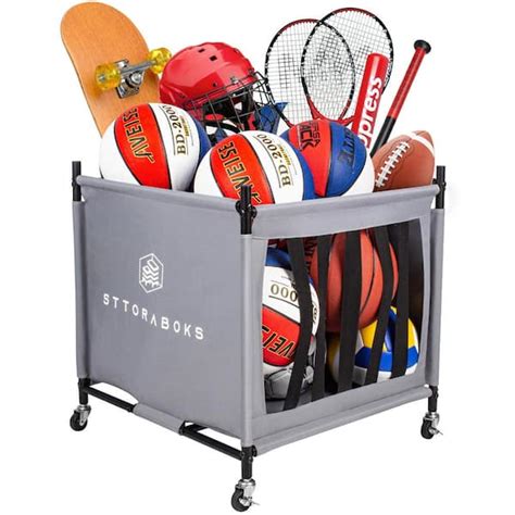 Sttoraboks Sports Ball Storage Cart with Wheels